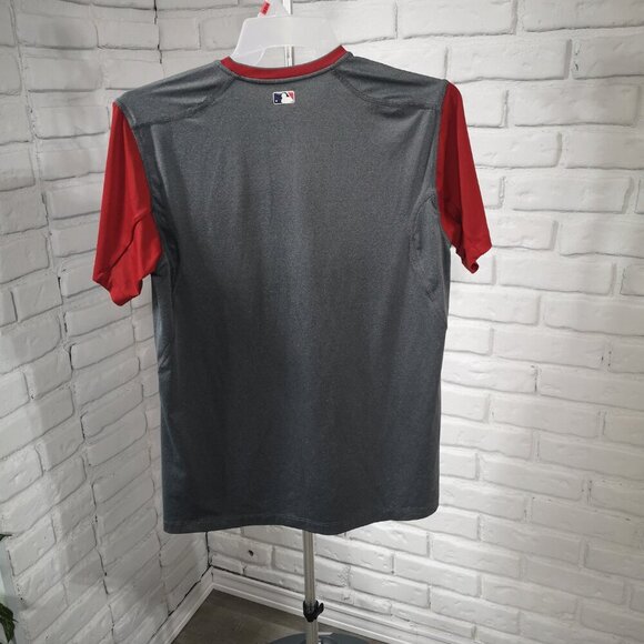 Nike Pro Genuine Merchandise Ladies Size Large Grey & Red Boston Red Sox T-shirt - Picture 2 of 14